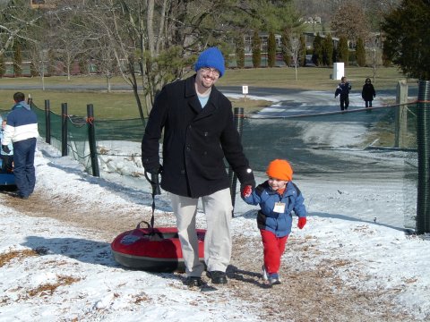 people in snow